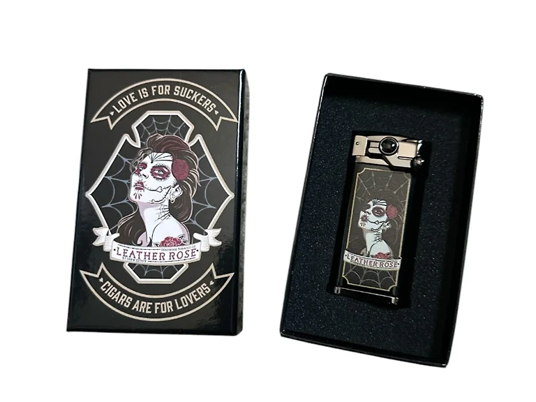 Deadwood Leather Rose Torch Lighter