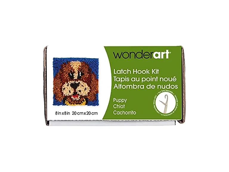 Wonderart 426136C Puppy Latch Hook Kit,
