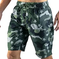 Kanu Surf Men's Mirage Swim Trunks (Regular & Extended Sizes), Camo Flag Army Green, Small
