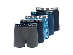 Hurley Men's 5 Pack Printed Boxer Briefs