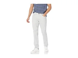 Amazon Essentials Men's Skinny Fit 5-Pocket Comfort Stretch Chino Pants, Light Grey, 42W x 29L