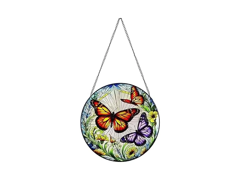 Alpine Corp Butterfly Suncatcher 8in