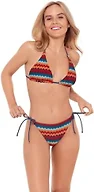 Sports Illustrated Women's Multiway Convertible Triangle Top, Groovy Stripe, X Large