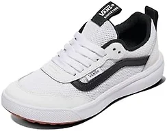 Vans Kids' Range EXP Shoe, Suede/Canvas White/Black, 3.5