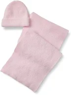 Amazon Essentials Unisex Adults' Faux Mohair Scarf Hat Set for Women and Men, Pastel Lilac, One Size