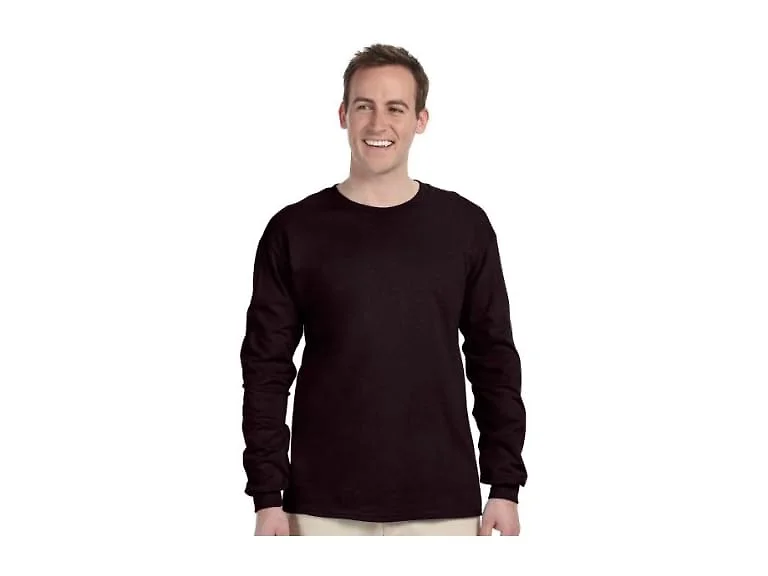Gildan Men (L) Plain Crew Neck Ultra Long T-Shirt