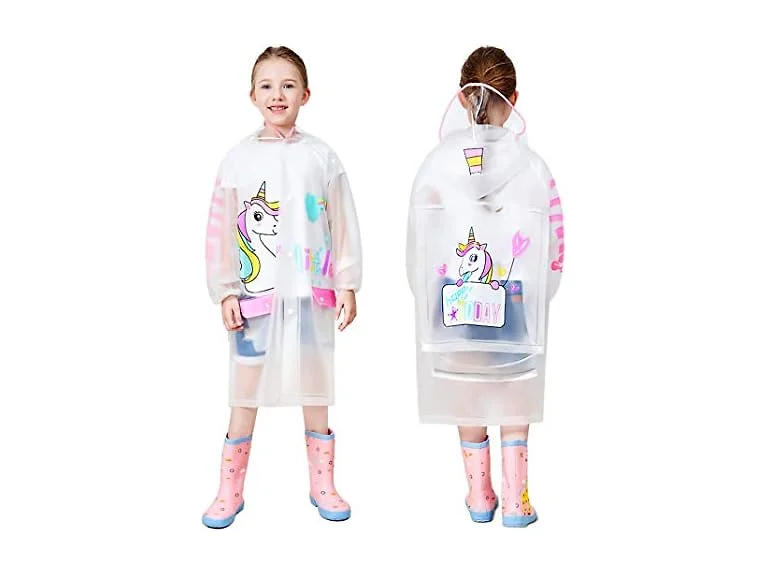 HSTiSan Boys (11-12 Years) Hooded Rain Windbreaker