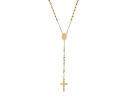 Iron Saints LGR-46-004N Beaded Rosary w- Medal & Cross