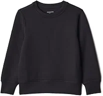 Amazon Essentials Boys' Active Sweat Relaxed-Fit Crewneck Pullover Sweatshirt, Black, XX-Large