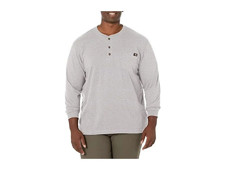 Dickies Men (M) Long Sleeve Heavyweight Henley