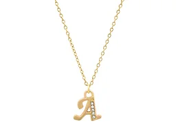 Non-Branded LGR-69-001P-A A Initial Letter Pendant Neckl