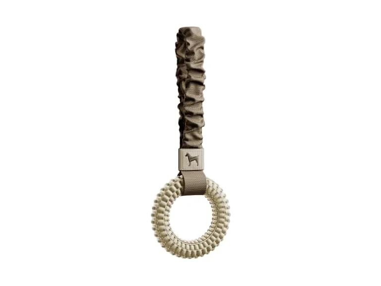 NOAH & PAW Luxury Dog Toy, TPU- Tug Ring, Beige