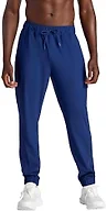 Gaiam Men’s Lotus Oblong Pant, Standard Fit, 31” Inseam, Stretch Heavyweight Terry Material, Medieval Blue, Medium