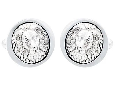 Stainless Steel Lion Cufflinks