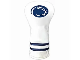Team Golf NCAA Penn State Nittany Lions White Vintage Driver Head Cover White Vintage Driver Golf Club Headcover, Form Fitting Design, Retro Design
