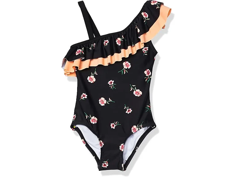 Kanu Surf Girls (6X) Morgan Floral Ruffle Swimsuit