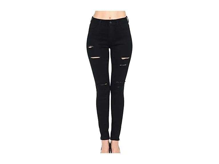 WAX Jean Women (3/26) High-Rise Slashed Jeans