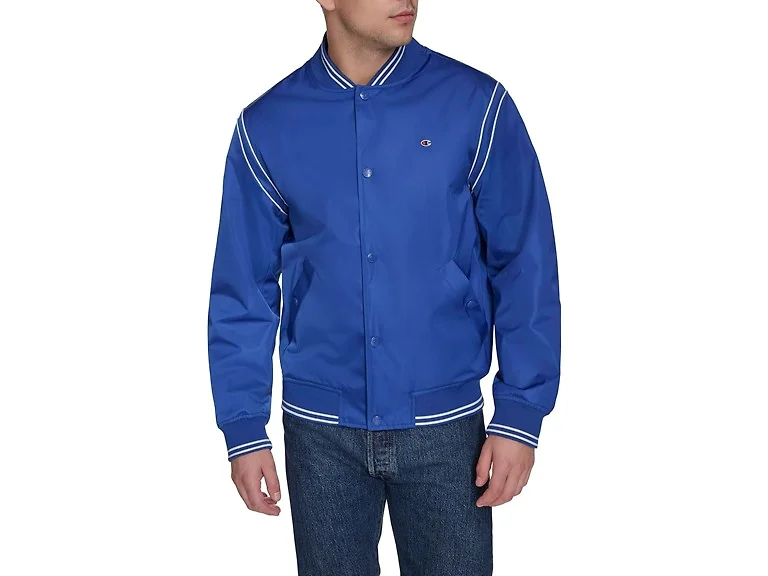 Champion Men (S) Lightweight Varsity Bomber Jacket