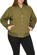 Levi's Women's Lightweight Bomber Jacket, Army Green, 3X