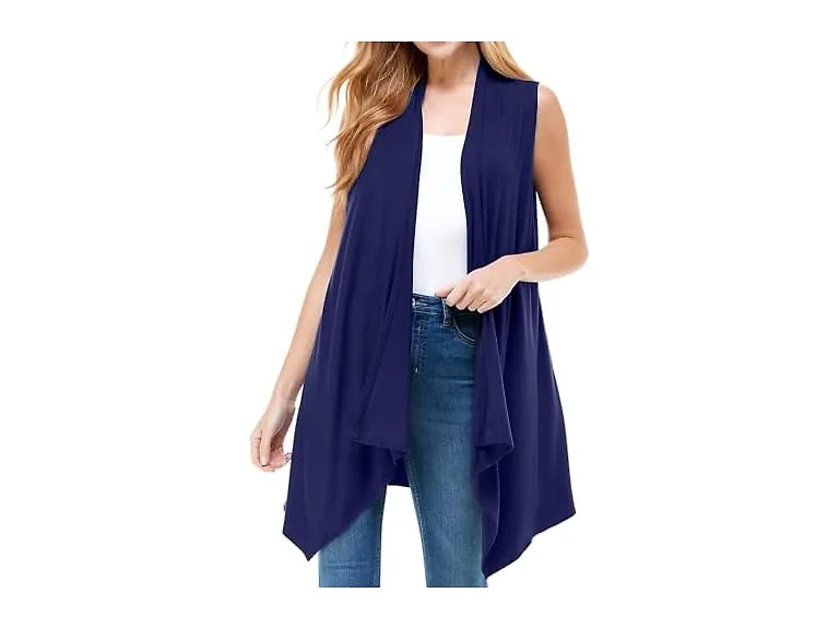 Azules Women (L) Sleeveless Cardigan Soft Vest