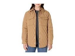 Amazon Essentials Women's Regular-Fit Quilted Jacket, Camel, Large