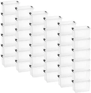 Superio 8.7 Quart Clear Plastic Storage Boxes with Lids, Stackable Organizer Containers, BPA-Free Storage Bins for Home, Office, School & Dorm, 36 Pack