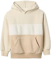 GAP Boys' Oversized Performance Hoodie, Ivory Frost, XL