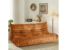 HABUTWAY Giant Bean Bag Chairs Lazy Sofa for Adults,3 Seater,Brown