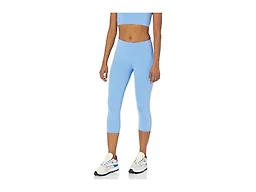 Amazon Essentials Women's Exercise Workout Leggings, Active Sculpt, Mid-Rise Capri with Pockets, French Blue, X-Small