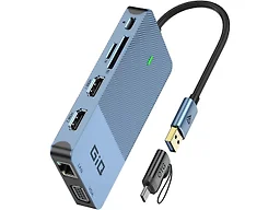 GIQ W0020 USB Docking Station Blue
