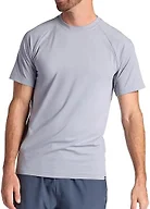 Gaiam Men’s Supine Crewneck Top, Relaxed Fit, Stretch Midweight Material, Sleet, Large