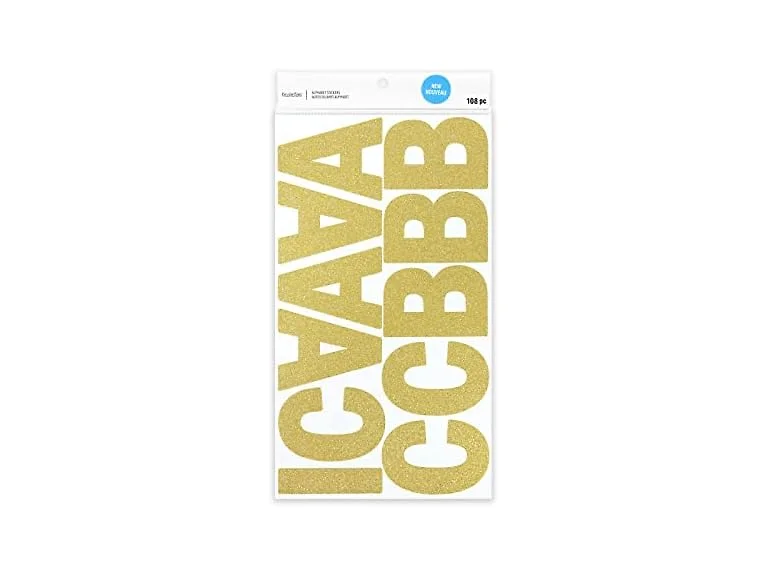 Recollections Glitter Alphabet Stickers