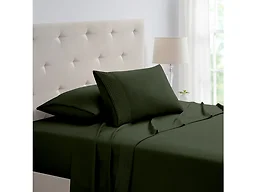 Bamboo 4 Piece 1800 Thread Count Waffle Hem Sheet Set