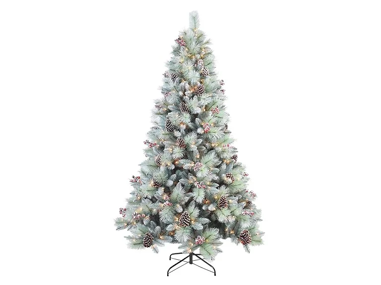 Santa's Workshop, Inc 7' Glitter Mixed Pine Tree