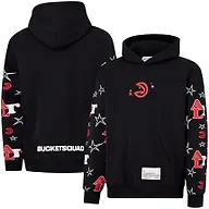 Bucketsquad Men's X Ultra Game NBA Officially Licensed Buckie Hoodie Sweatshirt, Atlanta Hawks, Black, Small