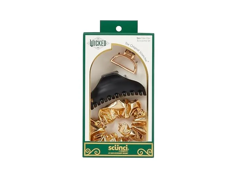 Conair Wicked 3PK Claw Clip and Scrunchie set