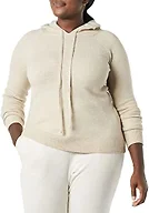Amazon Essentials Women's Soft Touch Long Sleeve Hooded Pullover Sweater, Beige, X-Large