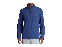 Gaiam Men’s Reform Long Sleeve Quarter-Zip, Standard Fit, Stretch Midweight Material, Medieval Blue, Small