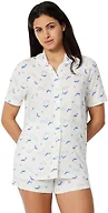 Amazon Essentials Women's x Sofia Grainge Mommy and Me Short Sleeve Pajama Set, Ivory Whales, XX-Large