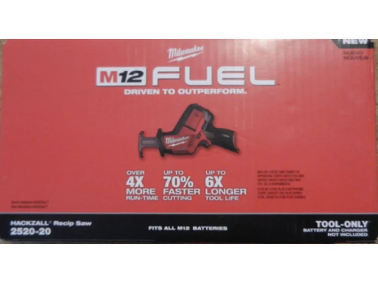 Milwaukee 2520-20 M12 FUEL 12V BL HACKZALL Recip Saw