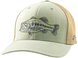 HUK Mens Trucker Hat, Anti-Glare Snapback Fishing Hat for Men, Gone Fishin' - Silver Birch, One Size