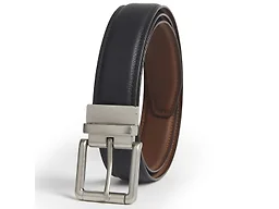 Giorgio Brutini CB-GB-STRETCH-35-REV-M M (32-36) G.B. Casual Stretch Reversible Belt (1-Pack) - Black/Cognac Brown Reversible With Silver Buckle