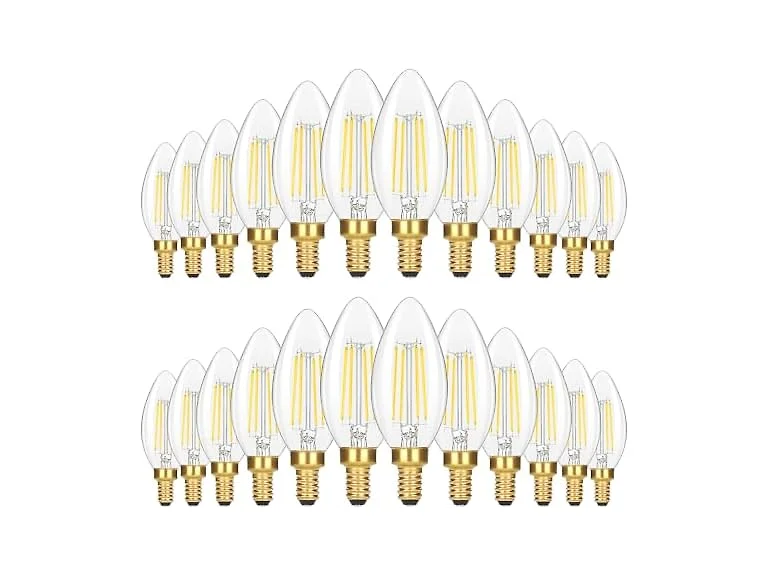 GoBright 24-Pack E12 LED Light Bulbs