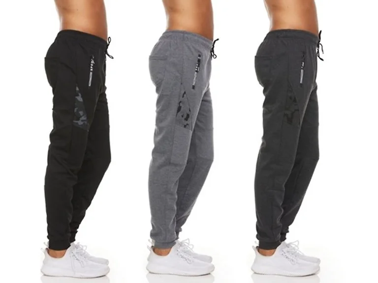 G-man (3PK) Men's Joggers With Zipper Pockets