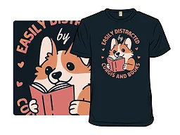 Easily Distracted by Corgis and Books