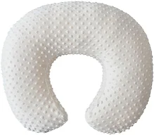 OMYS Nursing Pillow, Breastfeeding Pillows with Removable Cover for Mom with Breathable Filling, Ergonomic Baby Feeding Essentials for Bottle and Breastfeeding​ (Beige)
