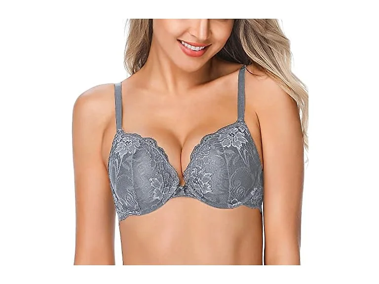 Wingslove Women (34A) Push Up Lace Bra Comfort Bra