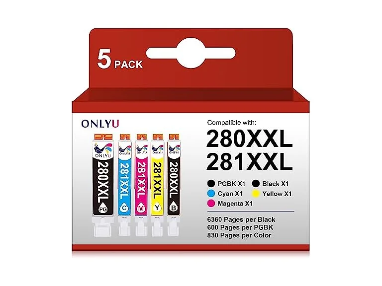 ONLYU Cartridges 5 Pack 2281XXL Canon