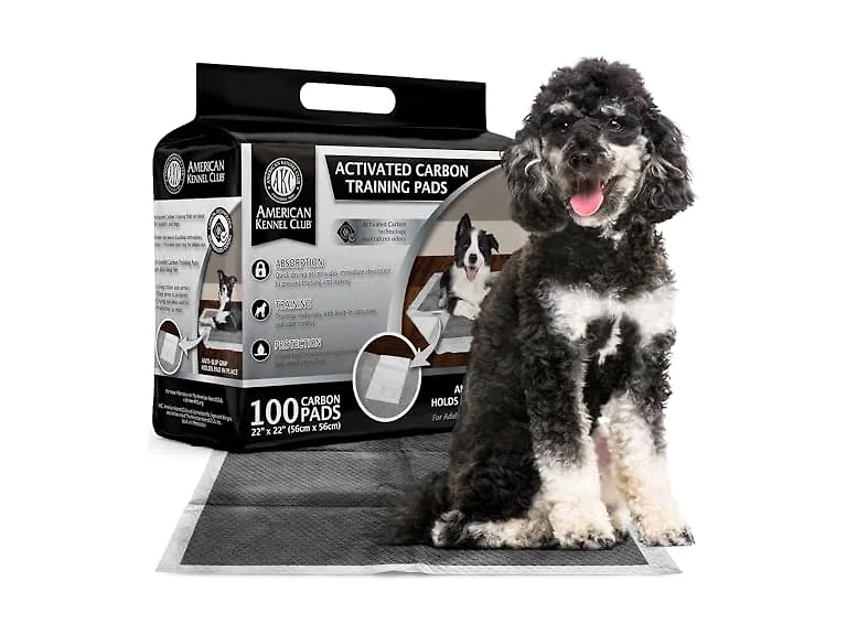 AKC Charcoal Puppy Training Pads, Carbon Odor Control