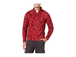 Amazon Essentials Disney | Marvel | Star Wars Men's Polar Fleece Quarter-Zip Mock Jackets, Marvel Logo, Medium